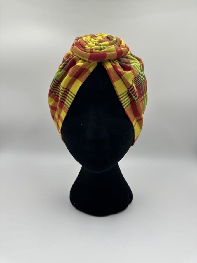 Mode africaine femme 2024 turban en madras - maré tèt- foulard- Afrhika store boutique à toulouse
