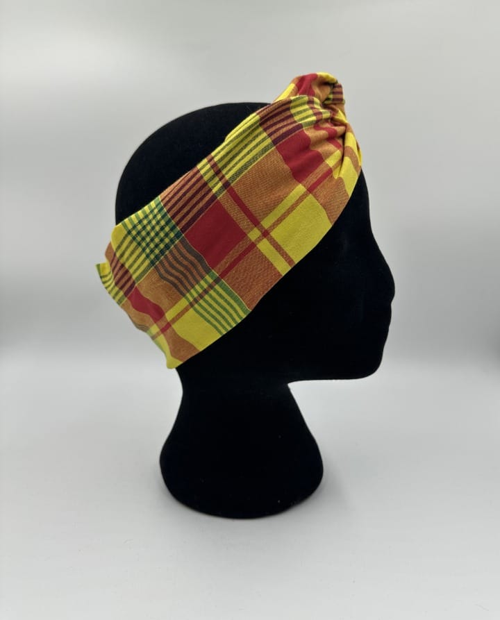 Mode africaine femme 2024 headband en madras - maré tèt- bandeau- Afrhika store boutique à toulouse