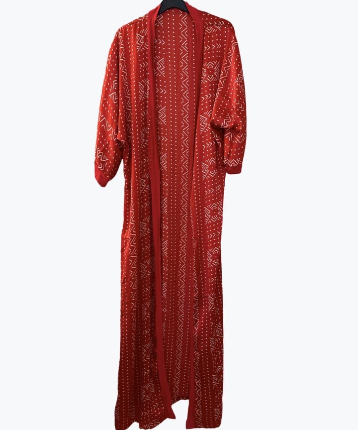 Mode africaine femme 2024 kimono en soie motifs wax - Afrhika store mode africaine à toulouse