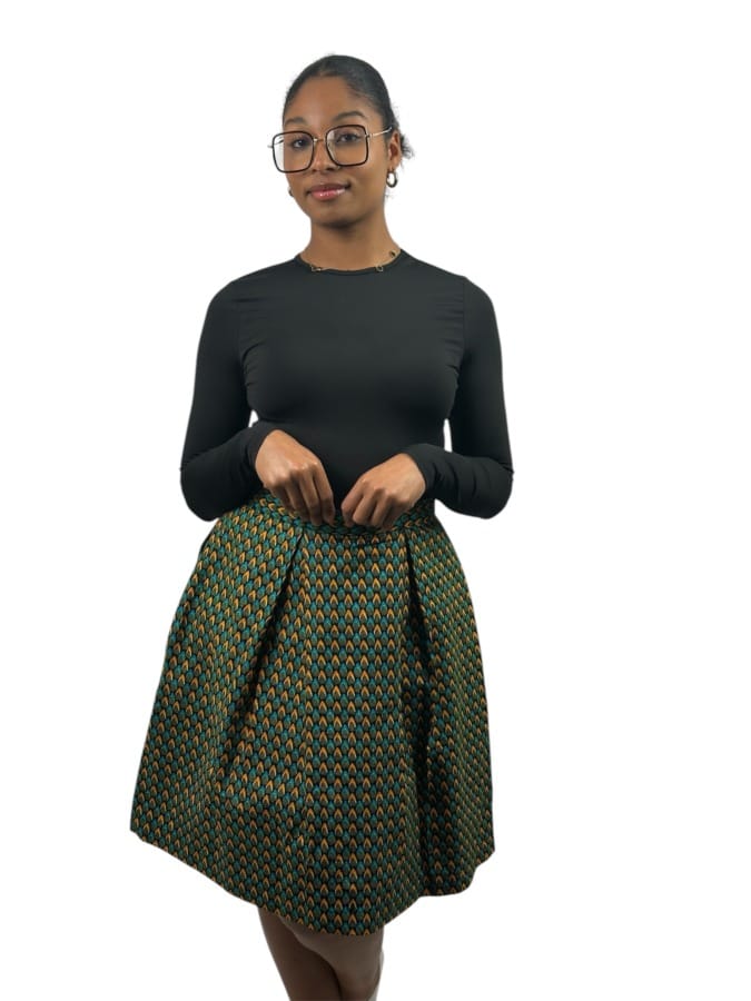 Mode africaine femme 2025 jupe en wax - Afrhika store boutique à toulouse