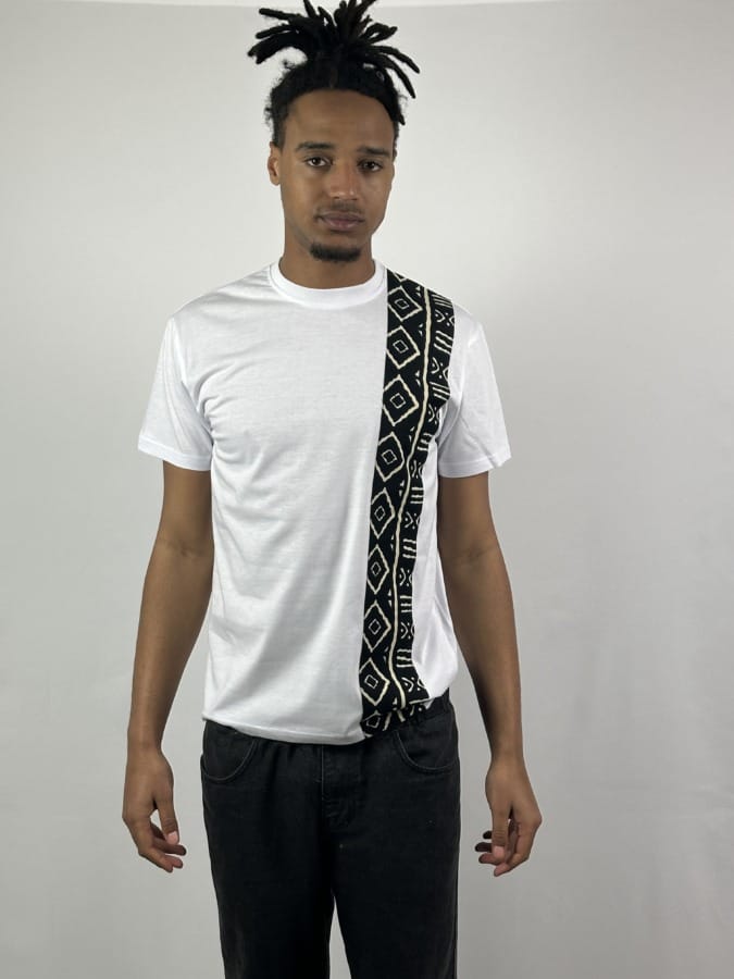 Mode africaine homme 2025 t-shirt en wax - Afrhika store mode africaine à toulouse