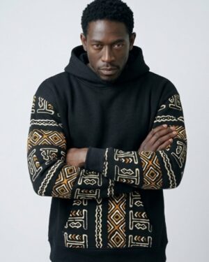 Mode africaine homme femme 2026 sweat à capuche hoodie en wax - Afrhika store boutique à toulouse