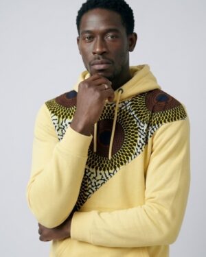 Mode africaine homme femme 2026 sweat à capuche hoodie en wax - Afrhika store boutique à toulouse