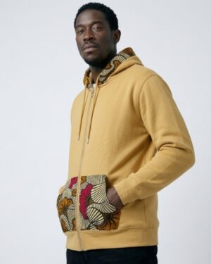 Mode africaine homme femme 2026 sweat à capuche hoodie en wax - Afrhika store boutique à toulouse