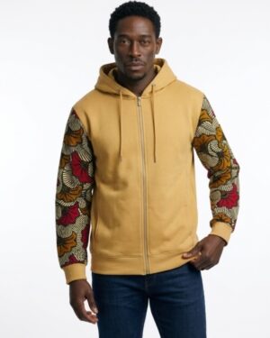 Mode africaine homme femme 2026 sweat à capuche hoodie en wax - Afrhika store boutique à toulouse