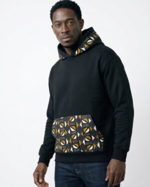 Mode africaine homme femme 2026 sweat à capuche hoodie en wax - Afrhika store boutique à toulouse