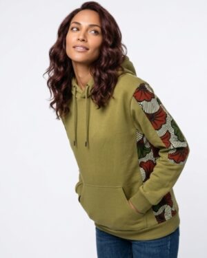 Mode africaine homme femme 2026 sweat à capuche hoodie en wax - Afrhika store boutique à toulouse