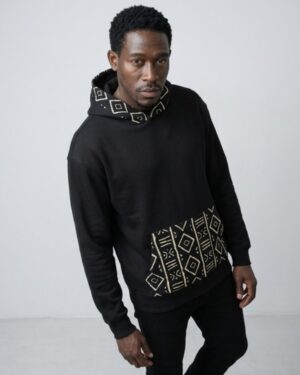 Mode africaine homme femme 2026 sweat à capuche hoodie en wax - Afrhika store boutique à toulouse
