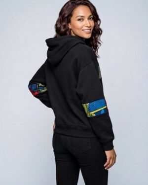 Mode africaine homme femme 2026 sweat à capuche hoodie en wax - Afrhika store boutique à toulouse