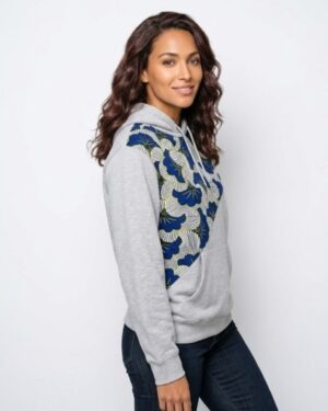 Mode africaine homme femme 2026 sweat à capuche hoodie en wax - Afrhika store boutique à toulouse