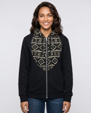Mode africaine homme femme 2026 sweat à capuche hoodie en wax - Afrhika store boutique à toulouse