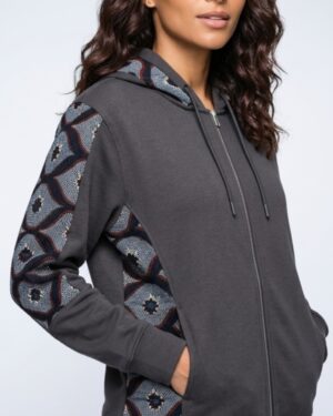 Mode africaine homme femme 2026 sweat à capuche hoodie en wax - Afrhika store boutique à toulouse
