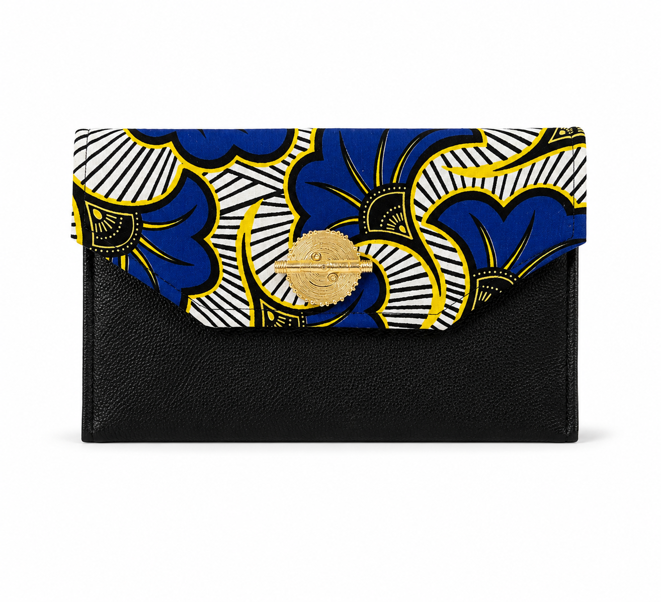 Mode africaine femme 2026 pochette enveloppe plate en wax - Afrhika store boutique à toulouse